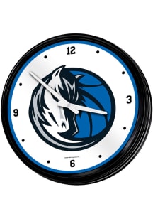 Dallas Mavericks Retro Lighted Wall Clock