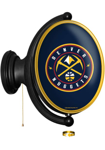 The Fan-Brand Denver Nuggets Original Oval Rotating Lighted Sign