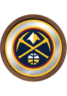 The Fan-Brand Denver Nuggets Mirrored Faux Barrel Top Sign