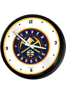 Denver Nuggets Retro Lighted Wall Clock