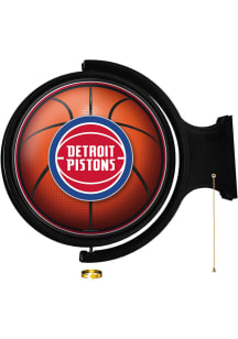 The Fan-Brand Detroit Pistons Round Rotating Lighted Sign