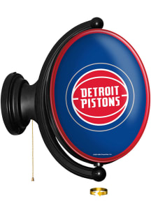 The Fan-Brand Detroit Pistons Original Oval Rotating Lighted Sign