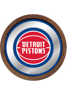 The Fan-Brand Detroit Pistons Mirrored Faux Barrel Top Sign