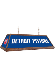 Detroit Pistons Premium Wood Frame Red Billiard Lamp
