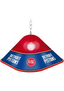 Detroit Pistons Square Acrylic Gloss Red Billiard Lamp