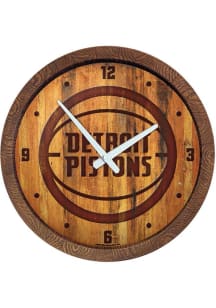 Detroit Pistons Faux Barrel Top Wall Clock