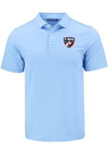 Cutter and Buck FC Dallas Mens Light Blue Coastline Eco Short Sleeve Polo