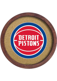 The Fan-Brand Detroit Pistons Barrel Framed Cork Board Sign