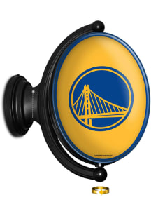 The Fan-Brand Golden State Warriors Original Oval Rotating Lighted Sign