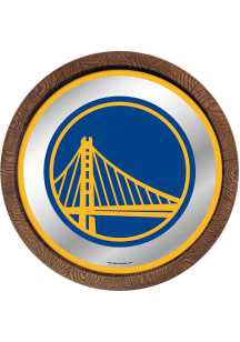 The Fan-Brand Golden State Warriors Mirrored Faux Barrel Top Sign