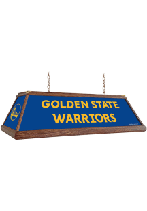 Golden State Warriors Premium Wood Frame Blue Billiard Lamp