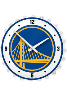 Golden State Warriors Lighted Bottle Cap Wall Clock