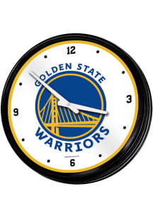 Golden State Warriors Retro Lighted Wall Clock