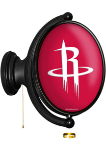 The Fan-Brand Houston Rockets Original Oval Rotating Lighted Sign