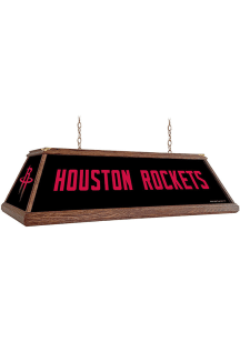 Houston Rockets Premium Wood Frame Black Billiard Lamp