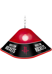 Houston Rockets Square Acrylic Gloss Black Billiard Lamp