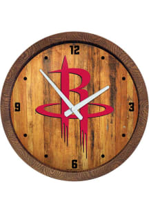 Houston Rockets Faux Barrel Top Wall Clock