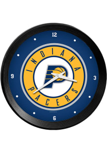 Indiana Pacers Ribbed Frame Wall Clock