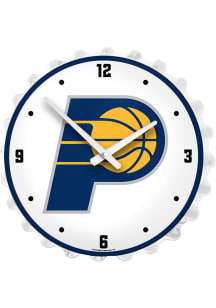 Indiana Pacers Lighted Bottle Cap Wall Clock
