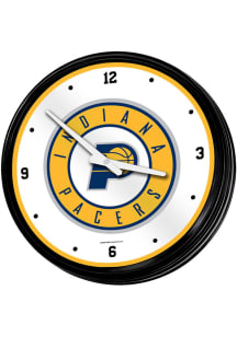 Indiana Pacers Retro Lighted Wall Clock