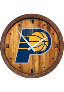 Indiana Pacers Faux Barrel Top Wall Clock