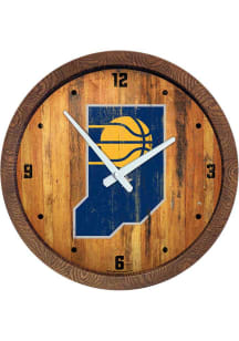 Indiana Pacers Faux Barrel Top Wall Clock