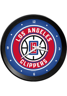 Los Angeles Clippers Ribbed Frame Wall Clock