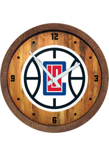 Los Angeles Clippers Faux Barrel Top Wall Clock