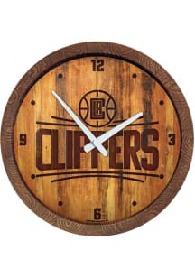 Los Angeles Clippers Faux Barrel Top Wall Clock