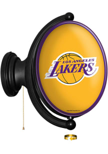 The Fan-Brand Los Angeles Lakers Original Oval Rotating Lighted Sign