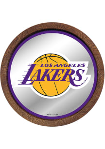 The Fan-Brand Los Angeles Lakers Mirrored Faux Barrel Top Sign