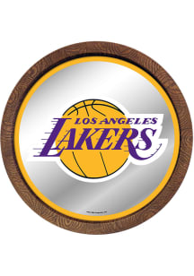 The Fan-Brand Los Angeles Lakers Mirrored Faux Barrel Top Sign