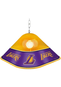 Los Angeles Lakers Square Acrylic Gloss Gold Billiard Lamp