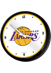 Los Angeles Lakers Retro Lighted Wall Clock