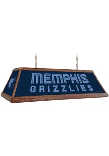 Memphis Grizzlies Premium Wood Frame Blue Billiard Lamp