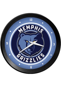 Memphis Grizzlies Ribbed Frame Wall Clock