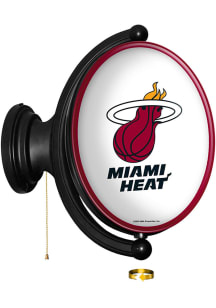 The Fan-Brand Miami Heat Original Oval Rotating Lighted Sign