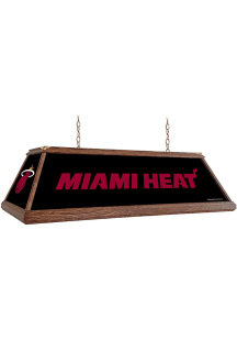 Miami Heat Premium Wood Frame Black Billiard Lamp