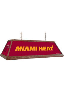 Miami Heat Premium Wood Frame Red Billiard Lamp