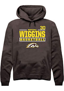Morasha Wiggins Western Michigan Broncos Mens Brown NIL Stacked Box Player Hood