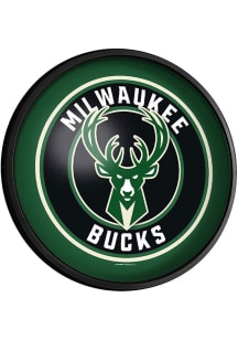 The Fan-Brand Milwaukee Bucks Round Slimline Lighted Sign