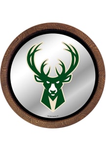 The Fan-Brand Milwaukee Bucks Mirrored Faux Barrel Top Sign