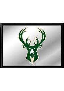The Fan-Brand Milwaukee Bucks Framed Mirror Wall Sign