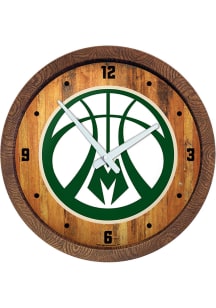 Milwaukee Bucks Faux Barrel Top Wall Clock