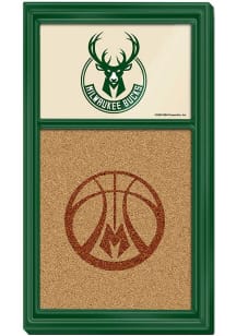 The Fan-Brand Milwaukee Bucks Cork Board Sign