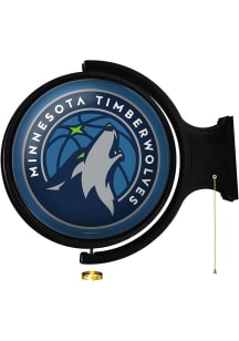 The Fan-Brand Minnesota Timberwolves Round Rotating Lighted Sign