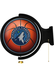 The Fan-Brand Minnesota Timberwolves Round Rotating Lighted Sign