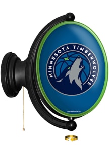 The Fan-Brand Minnesota Timberwolves Original Oval Rotating Lighted Sign