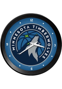 Minnesota Timberwolves Ribbed Frame Wall Clock