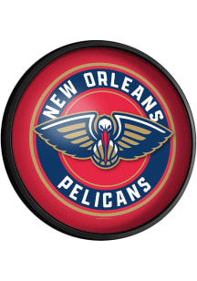 The Fan-Brand New Orleans Pelicans Round Slimline Lighted Sign